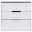 Home Square 2-Piece Set with 3 Drawers Dresser and Night Stand in White