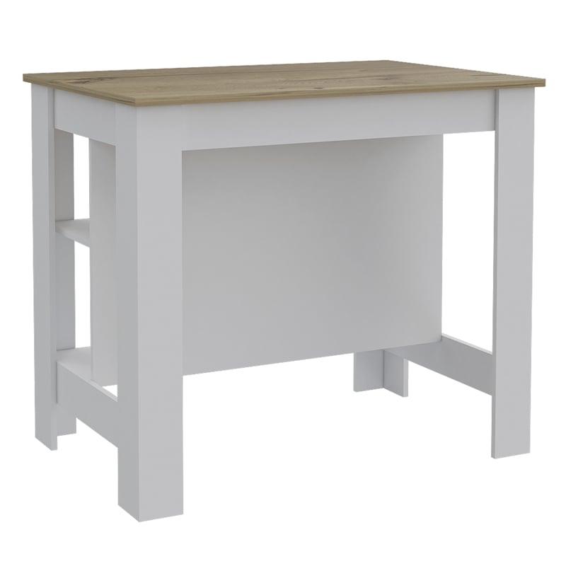 Home Square 2-Piece Set with Cala Kitchen Island and Kitchen Cart