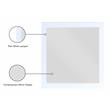 Home Square 2-Piece Set with Metal Dresser and Mirror in Rich White