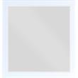 Home Square 2-Piece Set with Metal Dresser and Mirror in Rich White