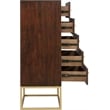 Home Square 2-Piece Set with Maxine Chest and Dresser in Dark Cherry Finish