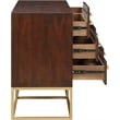 Home Square 2-Piece Set with Maxine Chest and Dresser in Dark Cherry Finish