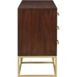 Home Square 2-Piece Set with Maxine Chest and Dresser in Dark Cherry Finish