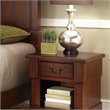 Home Square 2-Piece Set with Aspen Rustic Buffet & Brown Nightstand
