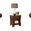 Home Square 2-Piece Set with Aspen Rustic Buffet & Brown Nightstand