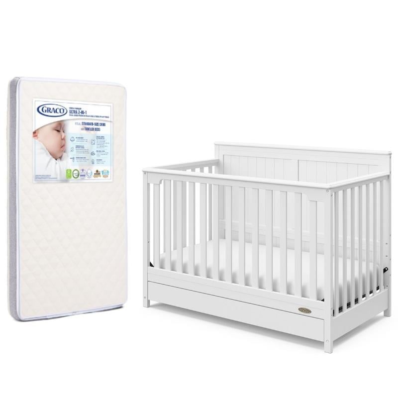 Graco crib mattress in a sales box