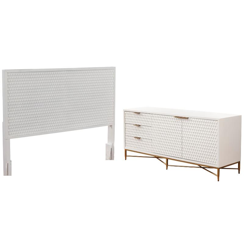 Home Square 2-Piece Set with King Headboard and 64