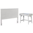 Home Square 2-Piece Set with King Headboard and Bedroom Vanity in White