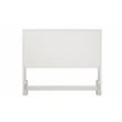 Home Square 2-Piece Set with King Headboard and Mini Wood Desk in White