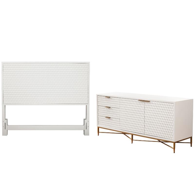 Home Square 2-Piece Set with Full Headboard and 64