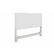 Home Square 2-Piece Set with Full Headboard and Mini Wood Desk in White