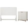 Home Square 2-Piece Set with California King Headboard & Bar Cabinet