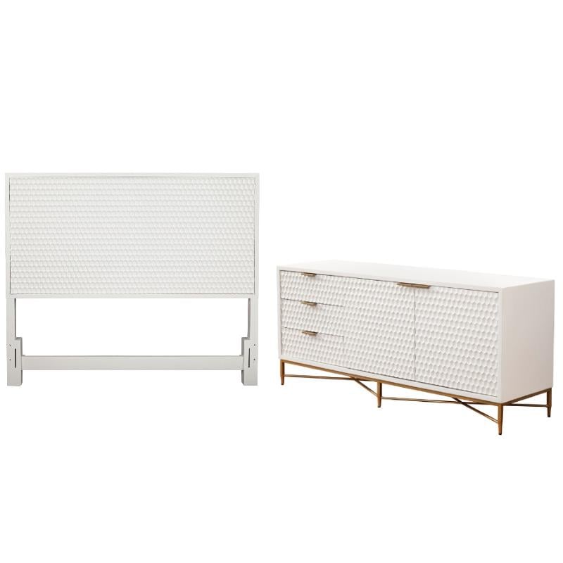 Home Square 2-Piece Set with California King Headboard & 64