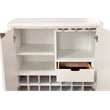 Home Square 2-Piece Set with Queen Headboard & Bar Cabinet in White
