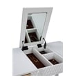 Home Square 2-Piece Set with Queen Headboard & Bedroom Vanity in White