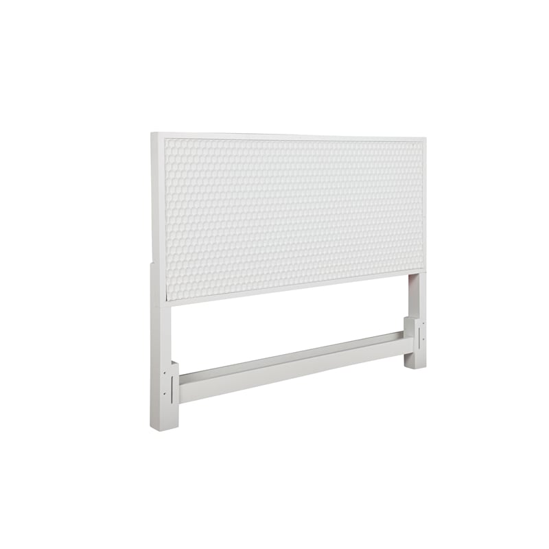 Home Square 2-Piece Set with Queen Headboard & Bedroom Vanity in White