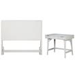 Home Square 2-Piece Set with Queen Headboard & Bedroom Vanity in White