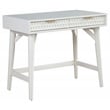 Home Square 2-Piece Set with Queen Headboard & Mini Wood Desk in White