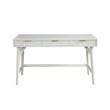 Home Square 2-Piece Set with Queen Headboard & Large Wood Desk in White