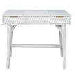 Home Square 2-Piece Set with Queen Panel Bed & Bedroom Vanity in White