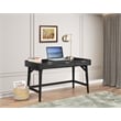 Home Square 2-Piece Set with 7 Drawer Dresser and Large Wood Desk in Black