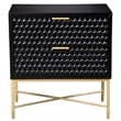 Home Square 4-Piece Set with 5 Drawer Chest & 2 Nightstands & TV Console