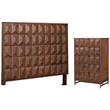 Home Square 2-Piece Set with Trig California King Headboard and 5 Drawer Chest