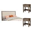Home Square 3-Piece Set with Classic Standard King Headboard & 2 Nightstands