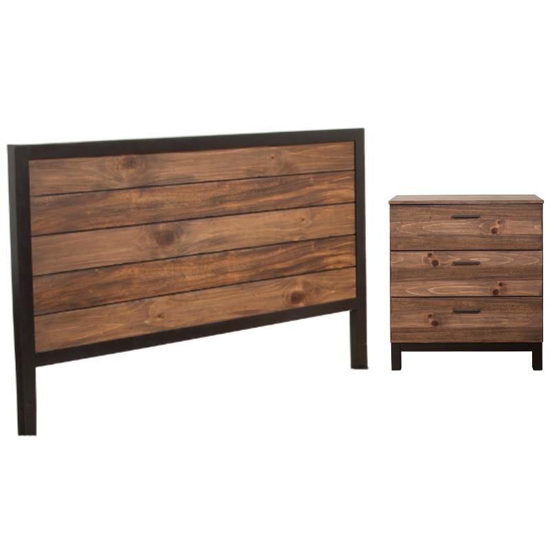Home Square 2-Piece Set with Weston California King Headboard & Accent Chest