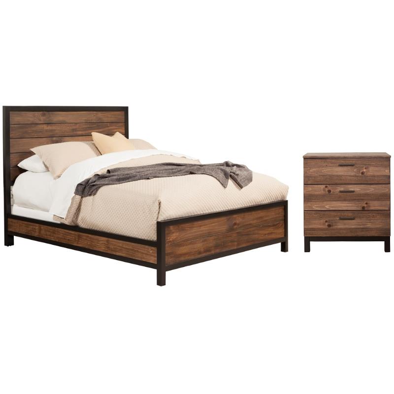 Home Square 2-Piece Set with Weston Standard King Bed & Accent Chest