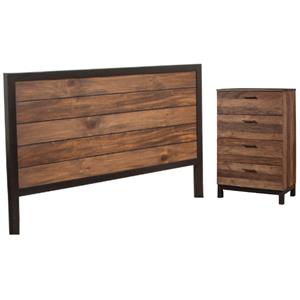 home square 2-piece set with weston california king headboard & 4 drawer chest