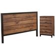 Home Square 2-Piece Set with Weston Standard King Headboard & 4 Drawer Chest