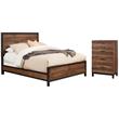 Home Square 2-Piece Set with Weston California King Bed & 4 Drawer Chest