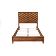 Home Square 2-Piece Set with Trinidad Full Bed & 7 Drawer Dresser in Toffee