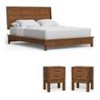 Home Square 3-Piece Set with Nova Standard King Platform Bed & 2 Nightstands