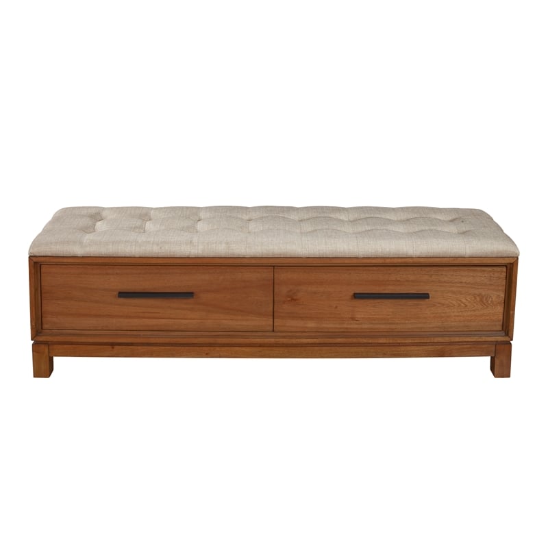 Home Square 2-Piece Set with Nova Standard King Platform Bed & Bench