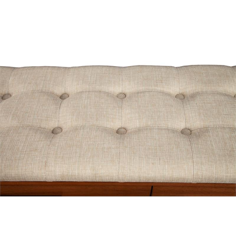 Home Square 2-Piece Set with Nova Standard King Platform Bed & Bench