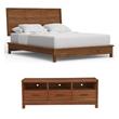 Home Square 2-Piece Set with Nova Standard King Platform Bed & TV Console