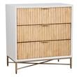 Home Square 2-Piece Set with 5 Drawer Larsen Chest & 3 Drawer Chest in White