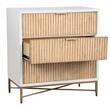Home Square 2-Piece Set with 5 Drawer Larsen Chest & 3 Drawer Chest in White