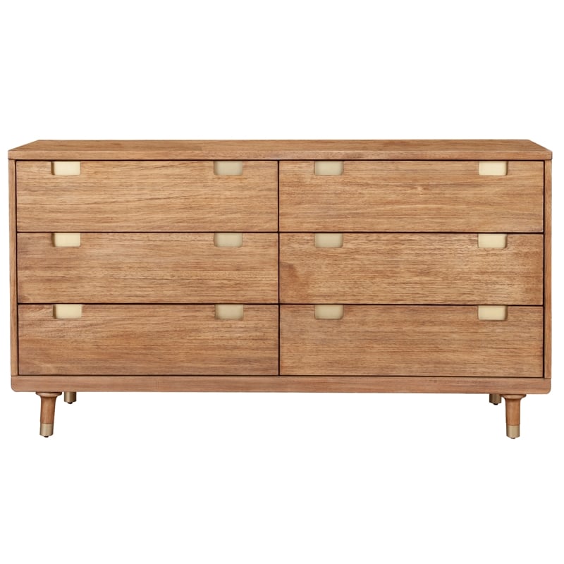 Home Square 2-Piece Set with Easton 6 Drawer Dresser & Full Size Platform Bed