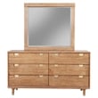 Home Square 2-Piece Set with Easton 6 Drawer Dresser & Full Size Platform Bed