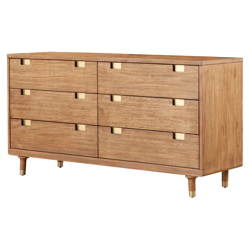 Home Square 2-Piece Set with 6 Drawer Dresser & Standard King Platform Bed