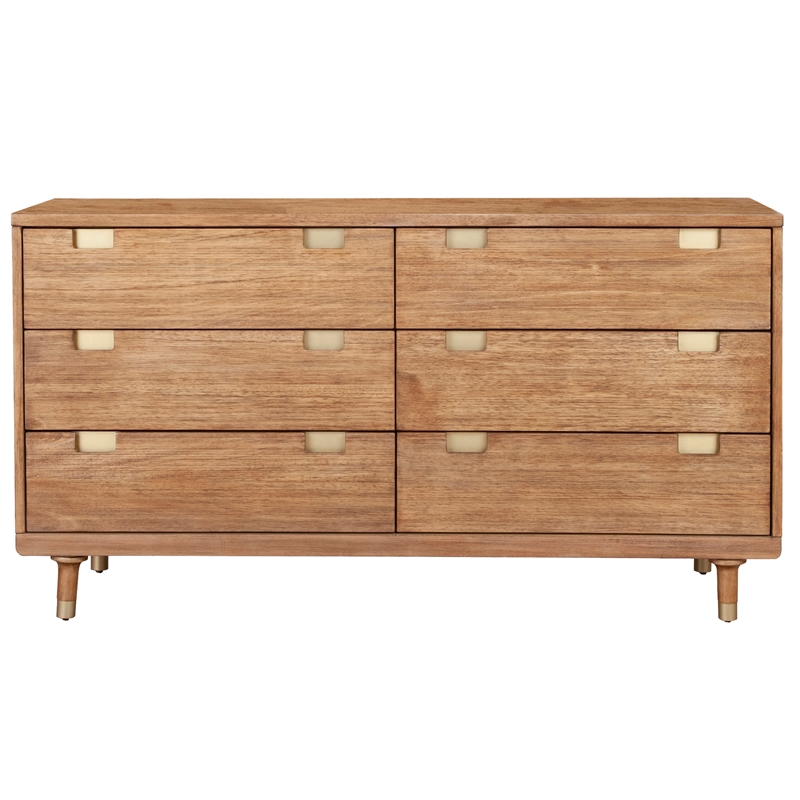 Home Square 2-Piece Set with 6 Drawer Dresser & Standard King Platform Bed