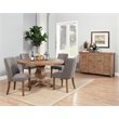 Home Square 6-Piece Set with Dining Table & 4 Dining Chairs & Dining Server