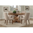 Home Square 6-Piece Set with Dining Table & 4 Dining Chairs & Dining Server
