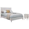 Home Square 2-Piece Set with Flynn Queen Panel Bed & 2 Drawer Nightstand