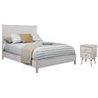 Home Square 2-Piece Set with Flynn California King Panel Bed & Nightstand