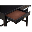Home Square 2-Piece Set with Flynn 1 Drawer End Table & Desk in Black