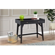 Home Square 2-Piece Set with Flynn 1 Drawer End Table & Desk in Black